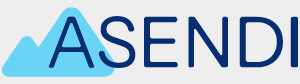 the logo for Asendi